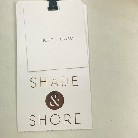 Shade And Shore Women's Size 32B Lightly Lined Longline Triangle Bikini Swim Top - Picture 3 of 11